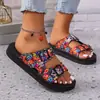Pantuflas de Correas Transfronterizas Europeas y Americanas para Mujer, Suela Suave, Coloridas, Talla Grande, Pantuflas de Suela Gruesa para Mujer, Ligeras, Venta al por Mayor, Talla Grande