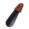 Fornecimento de aço inoxidável portátil pequeno shoehorn sapatos de couro curto Shoe Lift Shoe Acessórios