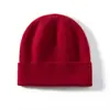 Gorros 100% Cachemira Pura para Otoño e Invierno, Gorros de Punto, Gorros Gruesos de Lana, Gorros tipo Turbante, Gorros Holgados, Gorros para Clima Frío, Venta al por Mayor de Fábrica