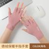 Guantes de invierno para mujer, pareja, dedos abiertos, dedos abiertos, ciclismo al aire libre, estudiante, escritura, de terciopelo, cálidos, de medio dedo, invierno