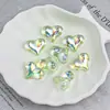 Ding Yi Transparente Forma de Durazno Luna Fría Alto Brillo Galvanizado Acrílico Forma de Corazón Cuentas DIY Accesorios para Cadena de Teléfono