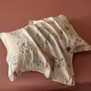 Estampado floral retro, 100% algodón, acabado cerámico ligeramente cepillado, juego de ropa de cama de cuatro piezas, adecuado para otoño e invierno, suave y amigable con la piel, venta al por mayor