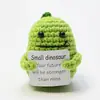 Productos transfronterizos tejido a mano de lana tejido fruta y verdura de dibujos animados muñeco adornos de joyería bolsa de expresión de energía positiva