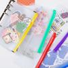 A5A6A7B5A4 livro 6-hole loose-leaf notebook zipper bag bill Hand Book PVC saco de armazenamento clipe cadeia lápis caso