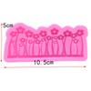 Flor Flor Silicone Flip Açúcar Molde Bolo Chocolate Seco Ritmo Molde Decorativo DIY Ferramentas de Panificação