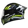 Anuncio Casco de Motocicleta para Hombre y Mujer Luz Trasera LED para Motocicleta Casco Integral para Todas las Estaciones Casco Abierto Certificado 3C/Dot
