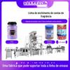 Linha de enchimento granular de grânulos de fragrância totalmente automática, sal explosivo, fertilizante foliar, máquina enlatada, equipamento de enchimento de alimentos granulares