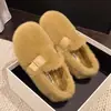 Zapatos de algodón elegantes para otoño e invierno 2026, mocasines sin cordones, zapatos de algodón de talla pequeña a la moda, nuevo diseño todo incluido