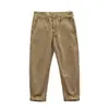 2025 Novas Calças Masculinas de Verão Retrô Workwear Cor Sólida Calças Moda Coreana Soltas Retas Casuais
