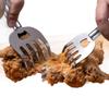 Protector de Mano Nuevo de Garra de Oso de Acero Inoxidable Dispositivo Doméstico Multifuncional Anti-quemaduras para Cortar Verduras y Desgarrar Carne para Cocinas de Hotel