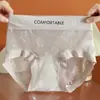 Calcinhas de Renda Sexy Levemente Luxuosas e de Alta Qualidade para Mulheres, com Leve Controle da Barriga, Respiráveis, Feitas de Seda de Amora, com Reforço Estendido, Calcinhas Femininas Plus Size
