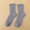 Calcetines de Terciopelo Coral para Mujer Transfronterizos Tipo Alfombra Más Calcetines de Terciopelo Invierno Color Sólido Gruesos para Piso Dormir Felpa