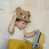 Sombrero de papel línea de rafia gancho sombrero de verano línea de rafia línea trenzada sombrero de paja de algodón línea gancho hecho a mano sombrero de copa hueco bolsa