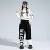Ropa de Jazz Hip-Hop para Niñas Traje de Gato para Baile Callejero de Jazz Pasarela Ropa de Práctica y Presentación para Grupos de Chicas a la Moda