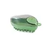 Escova para Banho de Pet, Multifuncional Tipo Pressão de Silicone com Dentes Grossos Ferramenta de Higiene para Pet, Escova Dispenser de Líquido para Pelo de Gato, Pente Desembaraçador Atacado