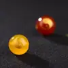 Ágata Estampado en Caliente y Grabado Bagua Cuentas Sueltas Madera Dorada Agua Fuego Tierra Cinco Elementos Accesorios de Joyería Ágata Roja Amarilla Negra Verde Blanca Venta al por Mayor