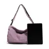 Bolsa de Lona Estilo Japonês Feminina Grande Capacidade Estilo Preguiçoso Leve Bolsa Tiracolo Versátil Literária Estudante Bolsa de Aula Transversal Masculina