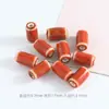 Novo Estilo Chinês Tubo Reto Contas de Cerâmica Botões Coloridos Contas Soltas Acessórios para Joias Artesanais DIY Material para Pulseira de Contas Cilindricas