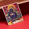 Dzambala Negro pintado tibetano pintura Thangka pintada a mano lienzo central impresión microchorro Thangka cultural y creativo Zakiralam al por mayor