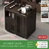 Mesa de té móvil, mesa de té pequeña, gabinete de té para el hogar con ruedas, carrito de té, mesa de té Kung Fu, tetera, juego de bandeja para juego de té integrado