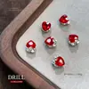 Ankora Acabamento Vermelho Decorações de Nail Art com Strass Super Brilhantes Ano Novo Strass de Cristal Vermelho Decorações de Unha Usáveis Atacado
