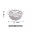 Bacia Dupla para Lavar Vegetais com Cesta Drenante, Conjunto de Seis Peças para Cozinha e Sala de Estar, Bandeja Doméstica para Lavar Frutas, Cesta Simples de Plástico para Lavar Arroz