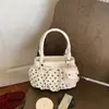 Bolso de hombro de lunares estilo coreano para mujer, nuevo modelo 2026, lindo bolso de mano con lazo, bolso cruzado versátil, bolso de moda nicho