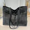 Bolsa de xadrez retrô para mulheres, nova moda estilo coreano primavera/verão 2026, bolsa de ombro e transversal estilo balde para o verão