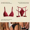 Conjunto de Lingerie Sexy, Macio e Respirável, com Suporte Push-Up, Renda Sexy, Estilo Puro Desejo, Conjunto de Lingerie Confortável e Ajustado