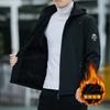 Chaqueta con Capucha para Hombre 2024 Primavera Otoño Nueva Casual Combinable Top Chaqueta con Cuello Abrigo Ropa para Hombre