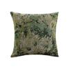 Almohada Jacquard de Algodón Estilo Pintura al Óleo Monet Almohada de Flores Americanas Cojín de Bolsa Suave de Cabecera Funda de Almohada para Sofá de Casa de Familia