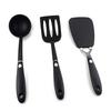 Utensilios de cocina de nailon directo de fábrica utensilios de cocina de silicona espátula de 3 piezas cuchara sopera herramientas para hornear cocinar