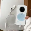 Adecuado para Funda de Teléfono Móvil Huawei Mate70Pro, Dibujo Animado Creativo Femenino Mat60 Borde Completo Lazo Personalizado Manzana Azul