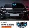 Ojo de Diablo LED para Coche Parpadeante Luz Dinámica para Ojos Camión Coche Ventana Trasera Luz de Advertencia Solar Luz Decorativa
