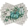 Amazon Transfronterizo Otoño Acción de Gracias Manteles Individuales de Lino Sala de Estar Comedor Fiesta Festiva Decorativos Manteles Individuales Personalizados Venta al por Mayor