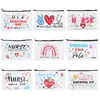 Estuche de Lona Personalizado con Diseño Colorido de Alta Calidad, Simple y de Gran Capacidad, Bolsa Portátil con Cremallera, Bolsa de Almacenamiento para Cosméticos