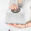 Bolsa de Banquete Portátil Plissada de Celebridade Pronta de Fábrica para Atravessar a Fronteira Bolsa de Vestido de Noiva Romântico para Noite Estilo Europeu e Americano