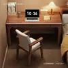 Escritorio de madera maciza para uso doméstico, adecuado para espacios pequeños, escritorio de noche para escribir, mesa larga de estudio para estudiantes en el dormitorio, escritorio de computadora para adultos
