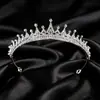 Coroa de Cabeça Nupcial Luxuosa e Elegante, Coroa de Aniversário de Princesa, Acessório de Cabelo Coroa Estilo Coreano, Faixa de Cabeça Brilhante de Strass em Liga