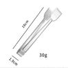 Pinza para hielo acero inoxidable pinza para hielo para alimentos pinza para hornear barbacoa tamaño pequeño pinza para azúcar Linyi equipo grande para té de leche pinza