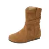 Botas de Cano Curto com Solado Grosso Estilo Étnico Retrô Femininas 2026 Novo Estilo de Verão com Saias Botas Martin Sola Macia Couro Macio Botas Birkenstock