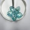 Europa e Estados Unidos galvanoplastia transfronteiriça clipe de cabelo flor de ovo colorida férias à beira-mar foto flor clipe de cabelo clipe de cabelo