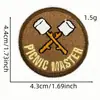 Nuevo Parche de Tela Redondo Bordado de Dibujos Animados Insignia de Aventura al Aire Libre Parche de Etiqueta de Tela Parche Termoadhesivo Accesorios para Ropa Venta al por Mayor