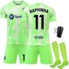 2425 Barcelona 2 uniforme de fútbol visitante 9 levan 19 yamal 20 olmo nueva camiseta verde fluorescente