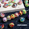 Cuentas Pintadas a Mano Coloridas Corazón de Vidrio DIY Lindo Multicolor Cadena para Teléfono Móvil Pulsera Collar Accesorios de Joyería Cuentas Sueltas Cuentas