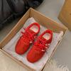 Zapatos Forrest Gump para Mujer Zapatos Deportivos Casuales de Suela Suave Malla Fina Transpirable Blancos Zapatos Retro de Entrenamiento Moral para Mujer