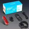 Luz trasera recargable para bicicleta de ahorro de energía con flash brillante transfronterizo, luz de advertencia anticolisión nocturna para exteriores, accesorios, venta al por mayor de fábrica
