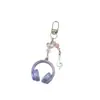 Chiyu Original Fone de Ouvido Musical Estilo NS Corrente para Celular Pingente para Mochila Personalizado Chaveiro de Nota Musical Pingente Criativo Venda por Atacado
