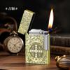 Isqueiro Inflável High-End Langsheng Metal Personalizado Roda de Fricção Deslizante Lateral Criativo Chama Aberta Tom de Aço Presente para Namorado Homens