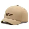 Boné de Baseball Bordado com Letra Novo para Primavera e Outono para Homens e Mulheres Top Macio Boné Americano de Aba Curta Chapéu de Sol Casual para Uso Externo